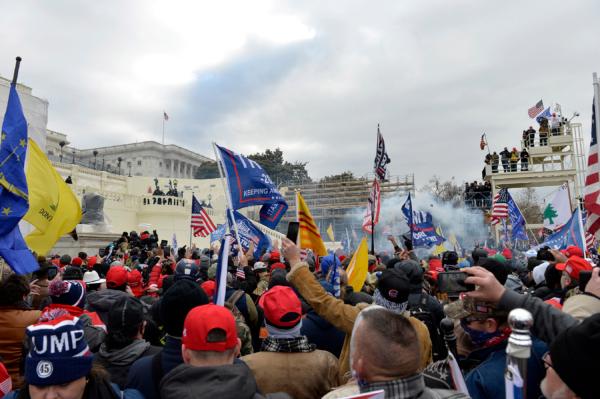 Supporters of U.S. President Donald Trump protest at the U.S. Capitol on Jan. 6, 2021. (Joseph Prezioso/AFP via Getty Images)