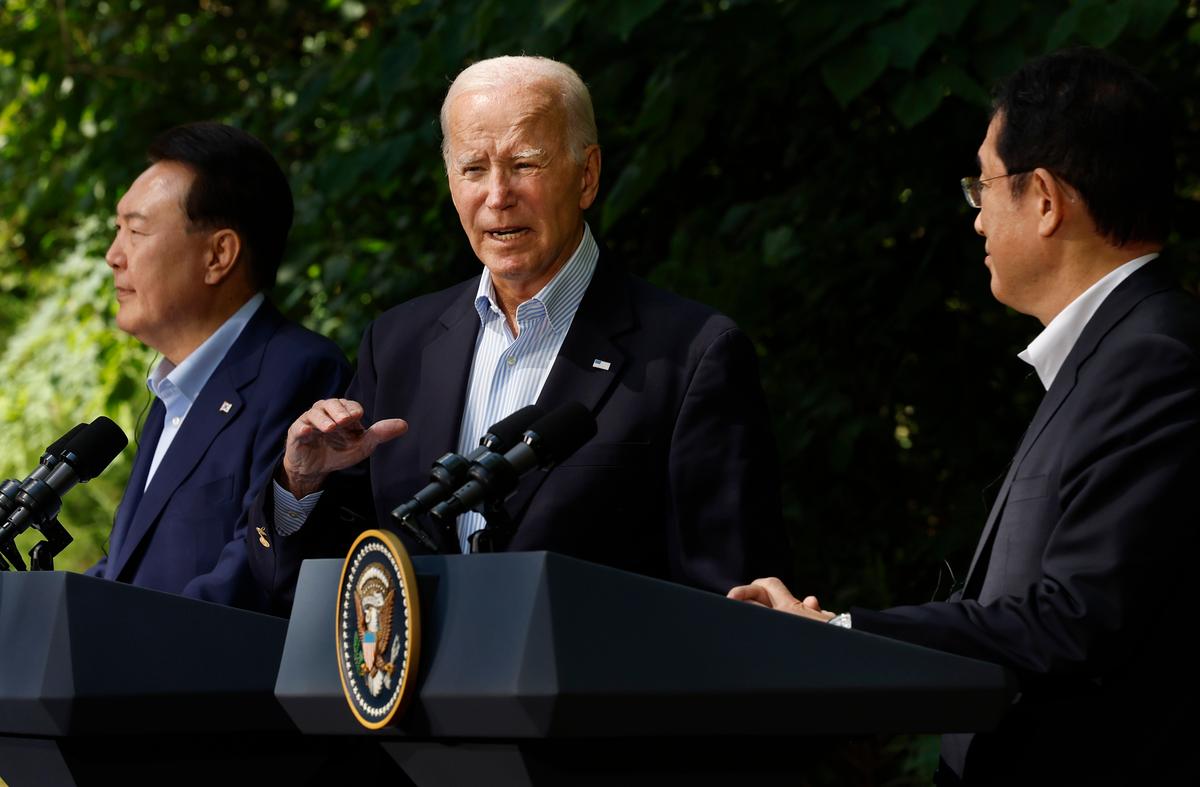 US, Japan, South Korea Deepen Security Ties at Historic Summit, Condemn China Aggression