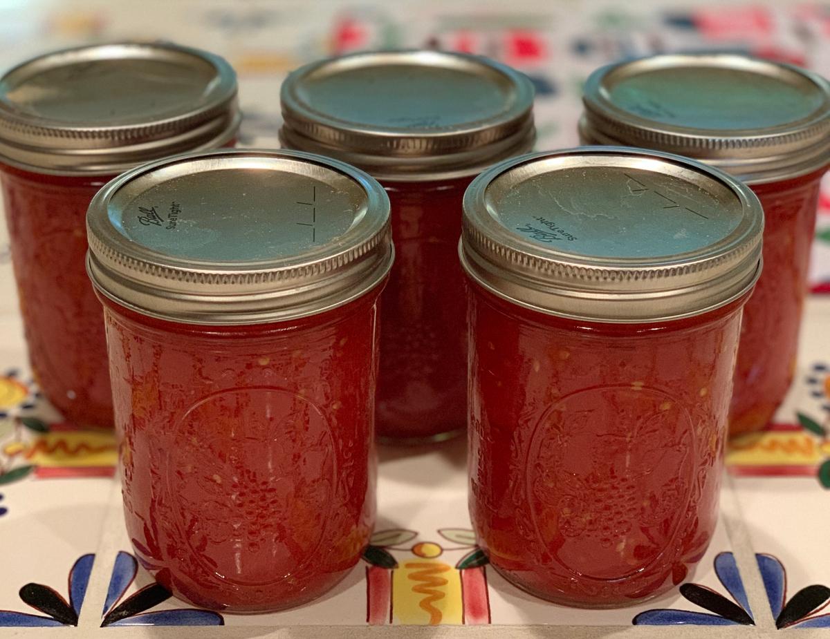 Home-Canned Crushed Tomatoes