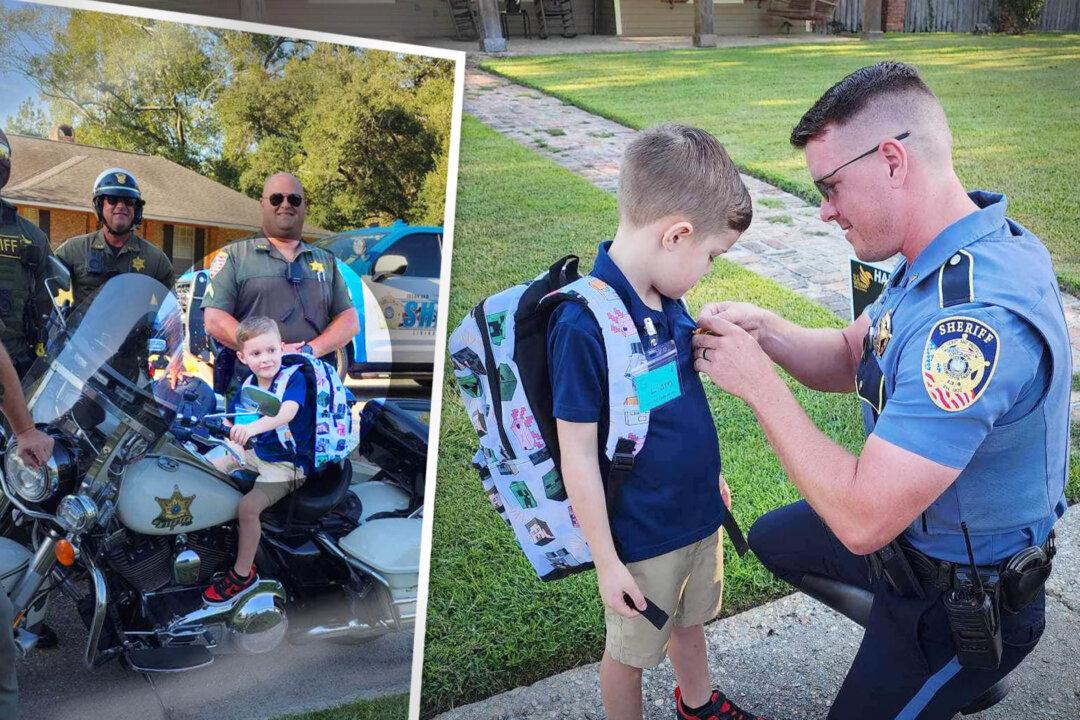 Young Son of Fallen Officer Sent Off by Police Family Before His Big First Day of Kindergarten