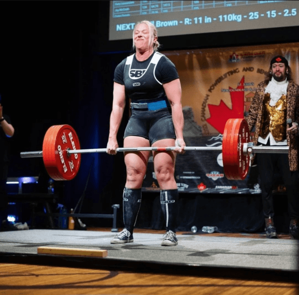 April Hutchinson competes in St. John's, Newfoundland in February 2022. (Photo Courtesy of April Hutchinson)