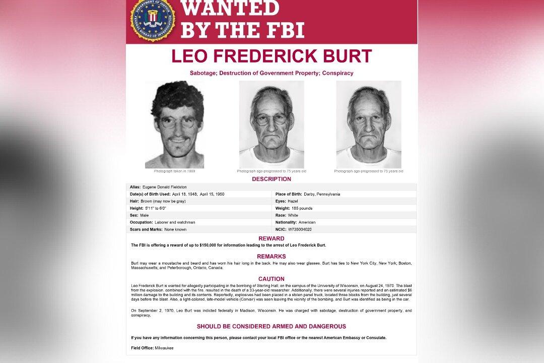 FBI Updates Photo of University of Wisconsin Bomber Wanted for 53 Years