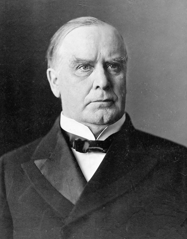 William McKinley, 1896. Courtney Art Studio. (Public Domain)