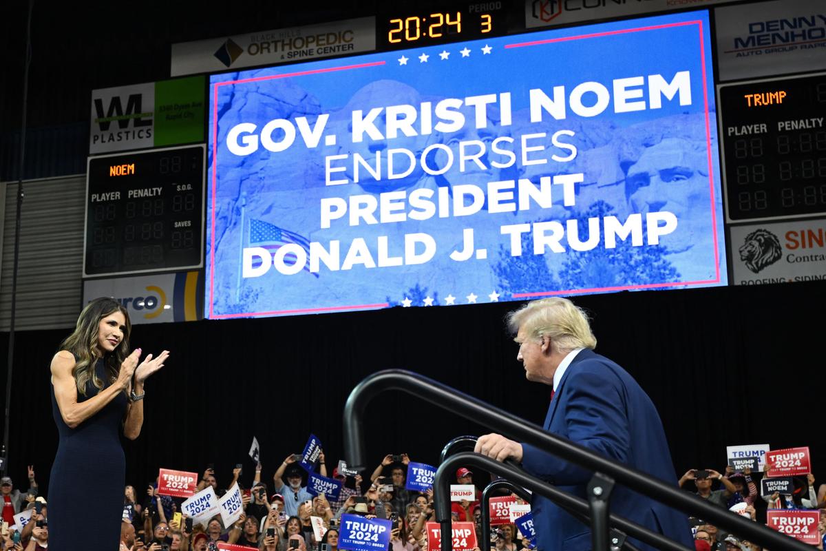 South Dakota Gov. Noem Endorses Trump: ‘The Fighter That Our Country Needs’