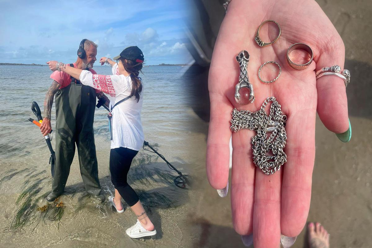 Metal Detectorist Reunites Woman With Chain Linked to Late Mom’s Engagement, Wedding Rings