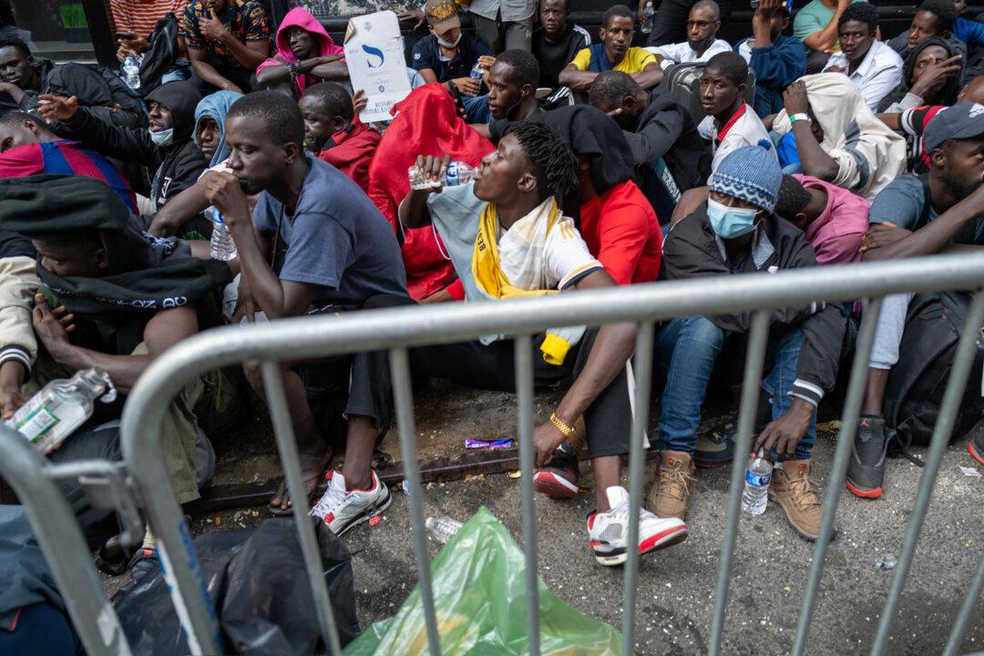 Protestors Shout Over Democrats’ Press Conference on NYC’s Illegal Immigration Crisis