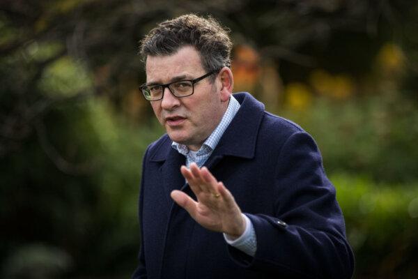 Victorian Premier, Daniel Andrews speaks to the media at a press conference in Melbourne, Australia, on July 27, 2021. (Darrian Traynor/Getty Images)