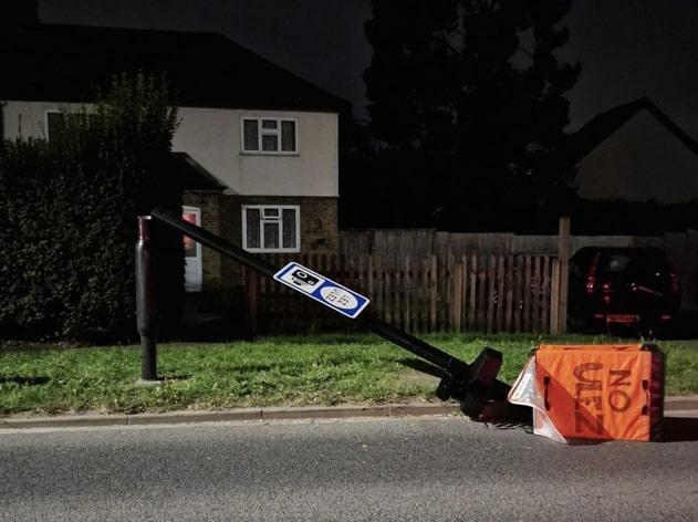 Two Arrested After Explosive Attack On ULEZ Camera