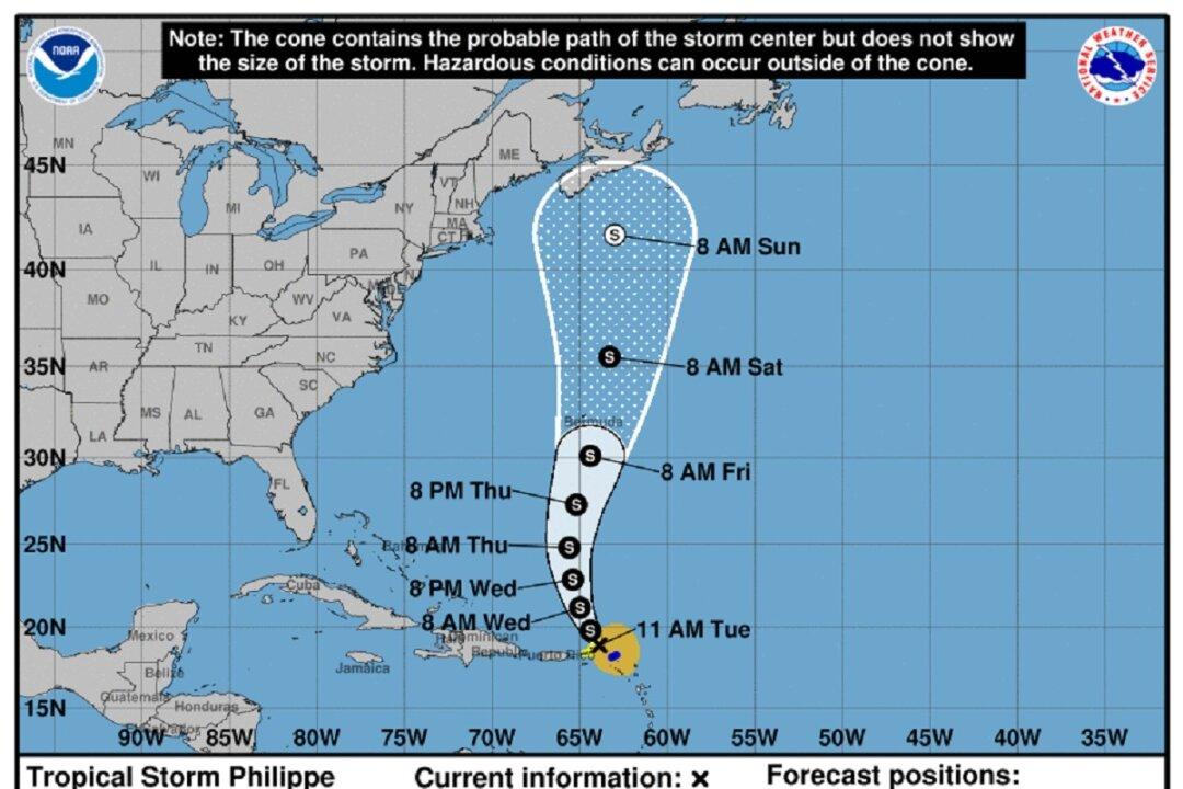 Tropical Storm Philippe Brings Flash Flooding to Eastern Caribbean