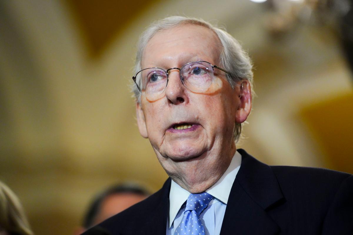 Sen. McConnell Calls for Stopgap Spending Bill to Fund the Government