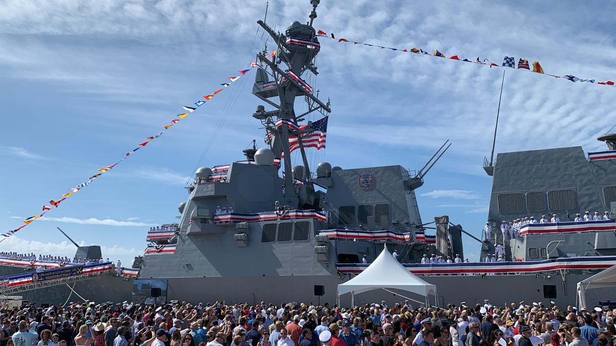 US Navy Honors Marine Hero as It Commissions Pacific Fleet’s Newest Destroyer in Tampa
