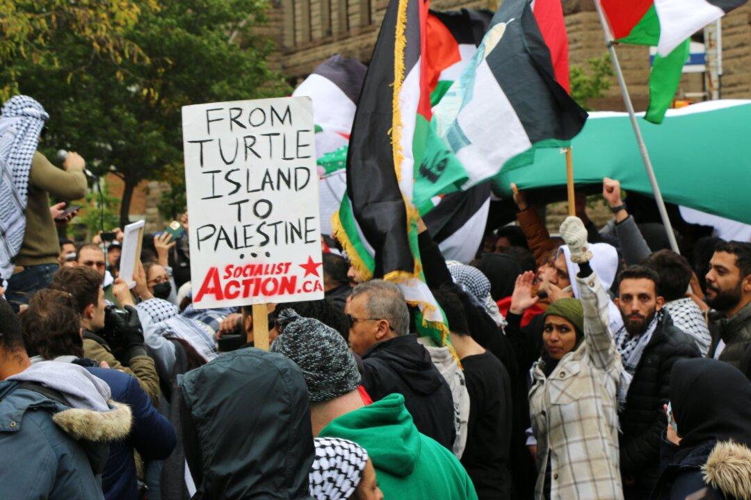 ‘Free Palestine’ Activists Let Masks Slip