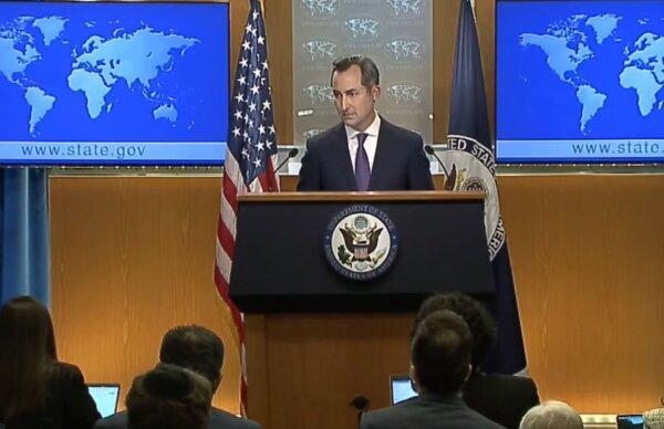 A U.S. State Department media briefing with spokesperson Matthew Miller on Oct. 10, 2023. (NTD)