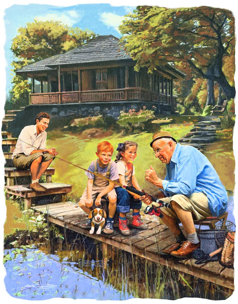 One of the rewards of fatherhood is having grandchildren who redouble that love. (Biba Kayewich)