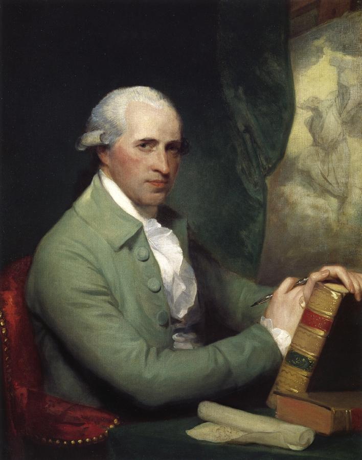 A portrait of Benjamin West, 1781, by Gilbert Stuart. The National Portrait Gallery, London. (Public Domain)