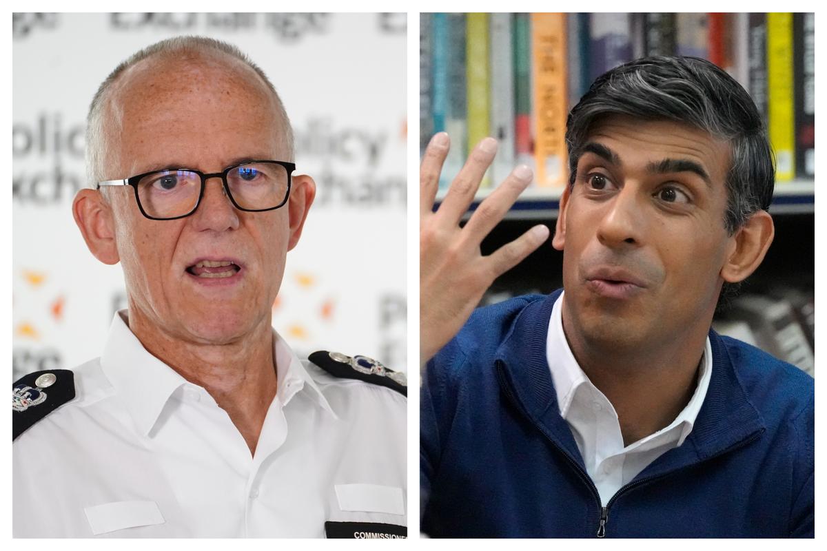 Sunak Says Police Can Act on ‘Jihad’ Chants as Met Chief Calls for Law Change