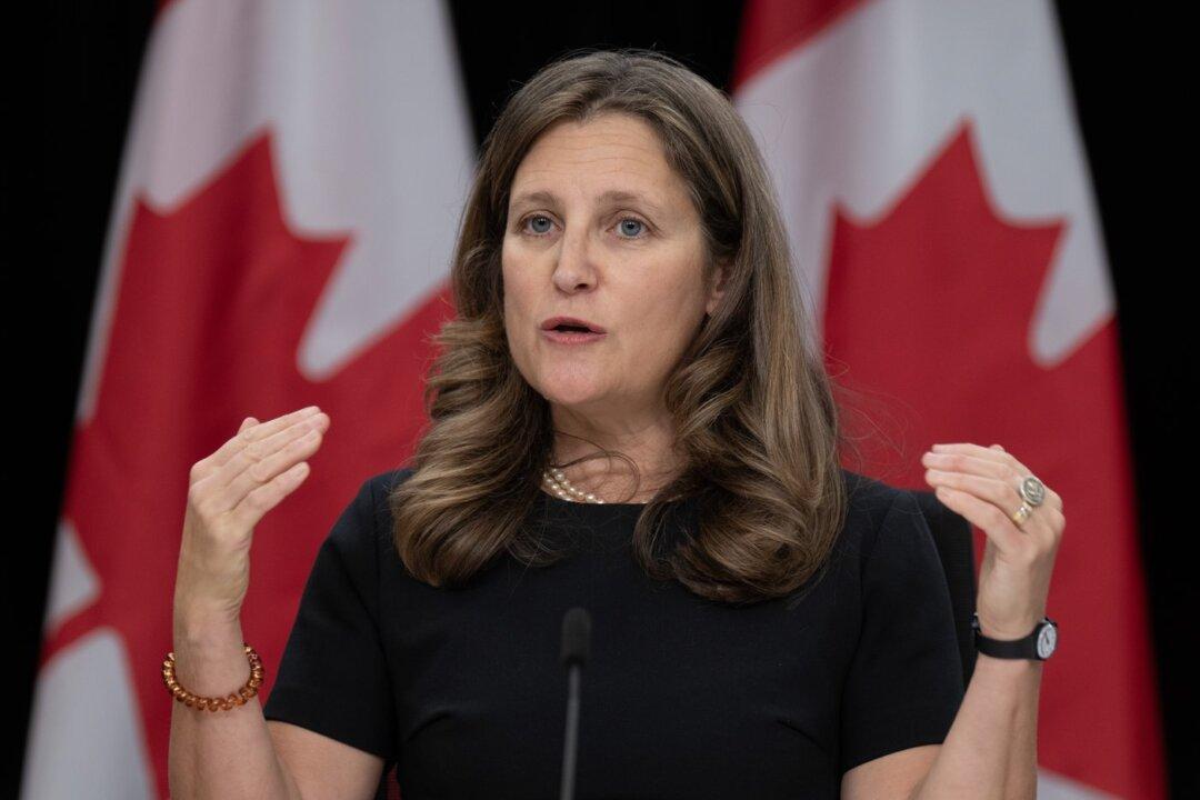 Chief Actuary to Create Estimate on Alberta Leaving CPP, Freeland Says After Meeting With Provinces