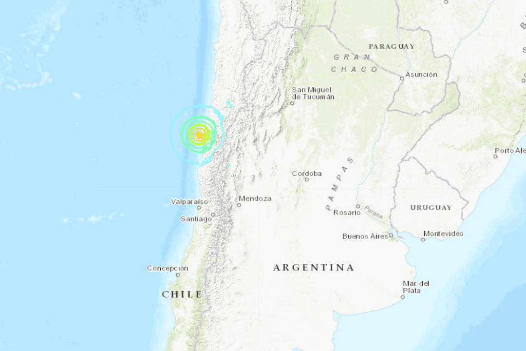 Powerful 6.6-Earthquake Strikes Off Coast of Chile and Is Felt in Neighboring Argentina