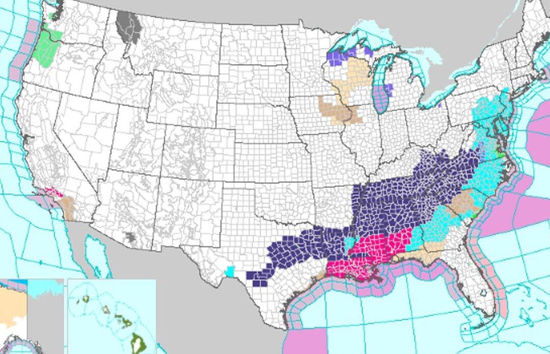 Tens of Millions of Americans Under Freeze Alerts Temperatures Crash Nationwide