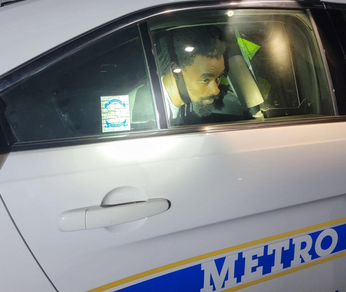 Shaquille Taylor after being arrested for shooting an 18-year-old Nashville college student. (Photo Courtesy MNPD)
