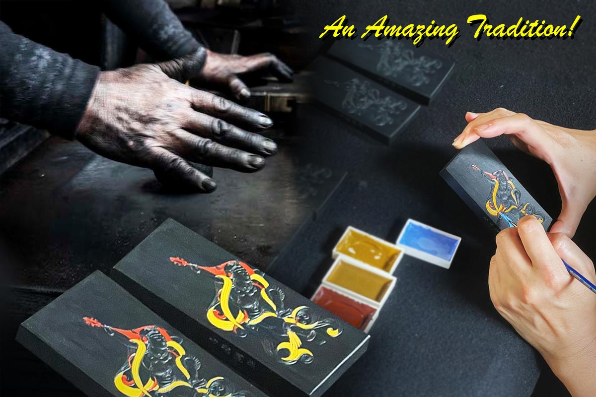 Traditional Ink That Costs Over $1,000 a Stick and Is Kneaded With Bare Hands Inside a 450-Year-Old Shop: Photos