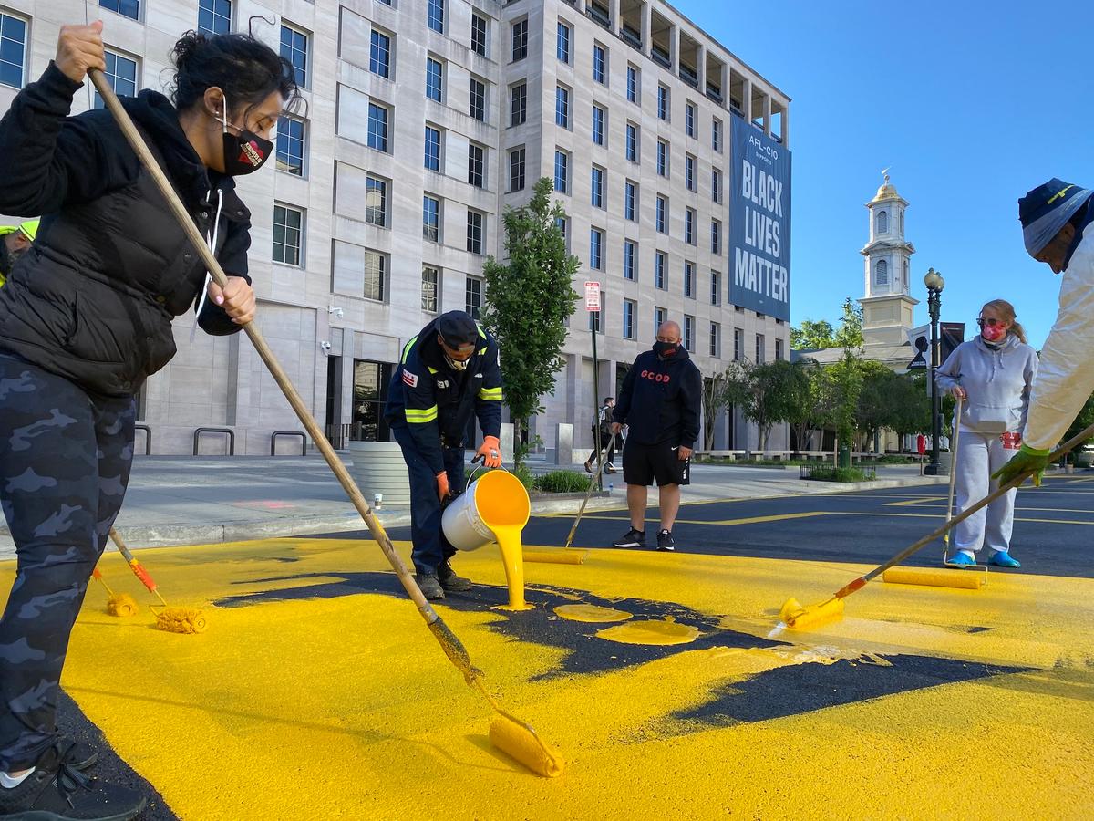 Taxpayers Saddled With $270,000 Bill for Repainting ‘Black Lives Matter’ Mural in DC