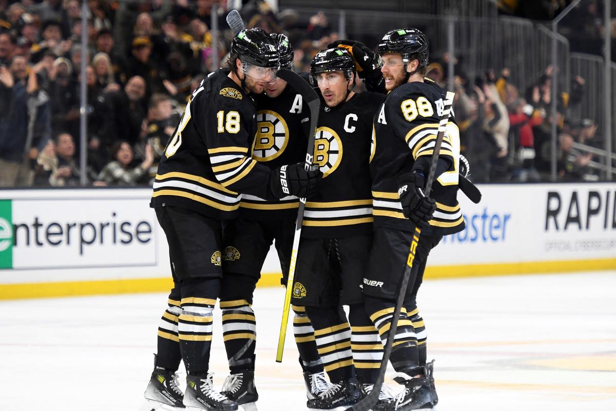 NHL Roundup: Brad Marchand’s Hat Trick Rallies Bruins Past Jackets