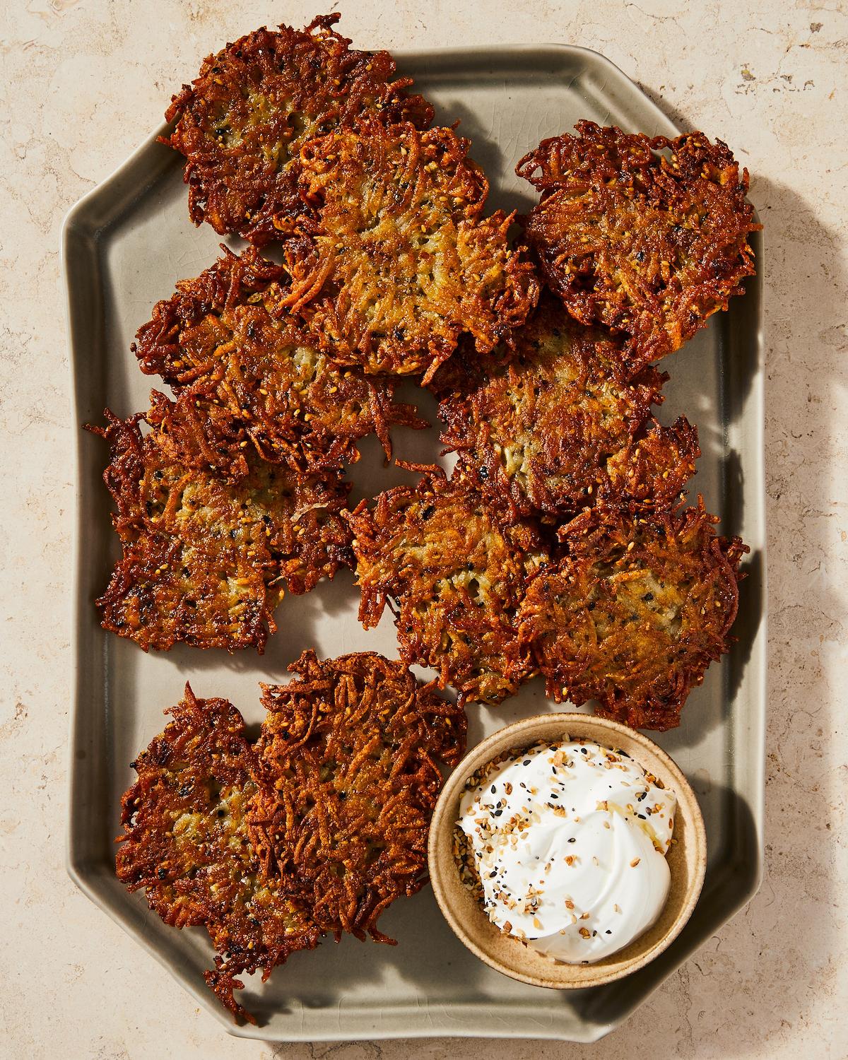 Everything Bagel Latkes Are Irresistibly Crispy and Savory