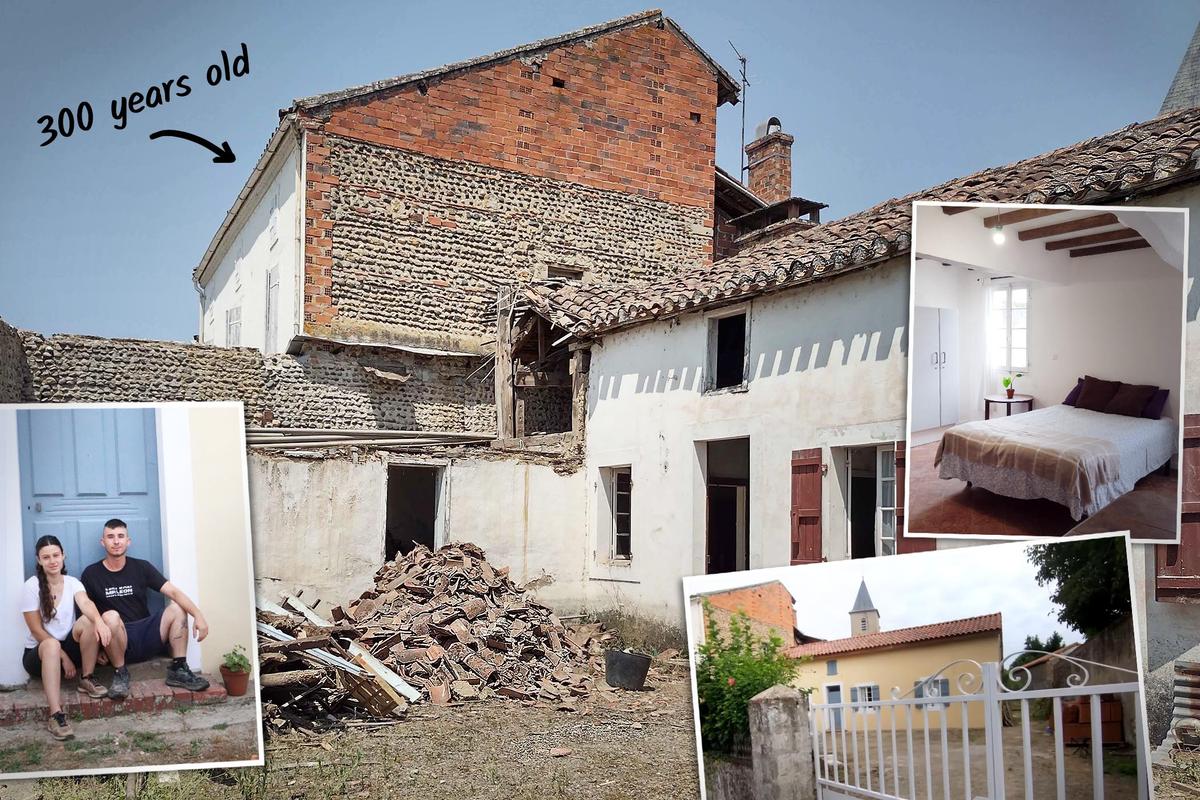Couple Buy 300-Year-Old Battered House in South of France for $15,000 for Reno—See How It Looks Now