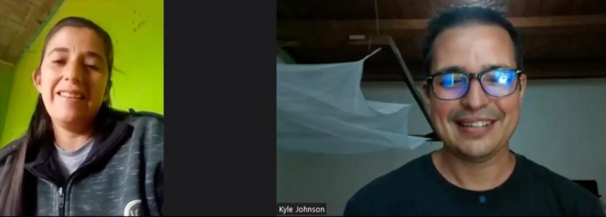 Mr. Johnson interviewed Elida on Father's Day. (Courtesy of Kyle Johnson)