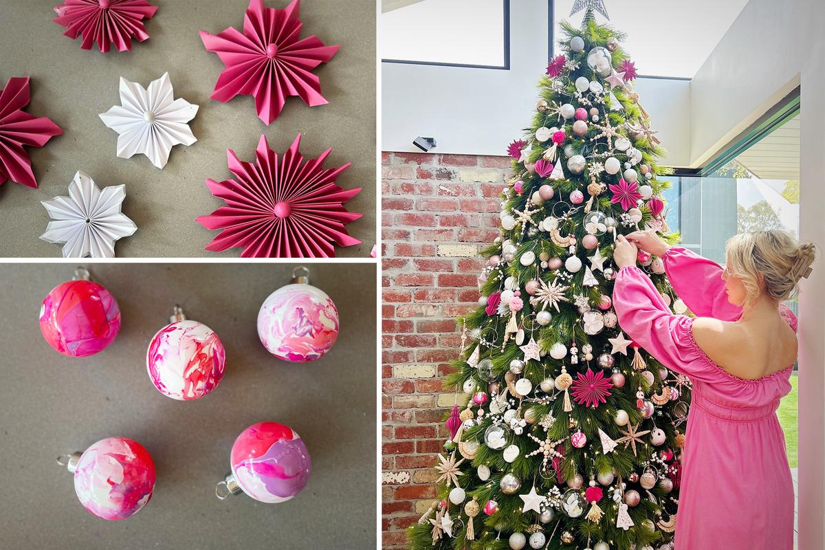 Creative Mom Who Handmade 350 Decorations for Her Christmas Tree Shares DIY Décor Ideas