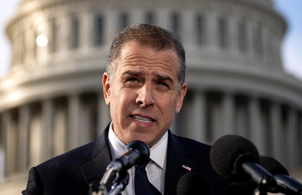 Hunter Biden Says DOJ Misrepresented Sawdust as Cocaine to Make Him Look Bad