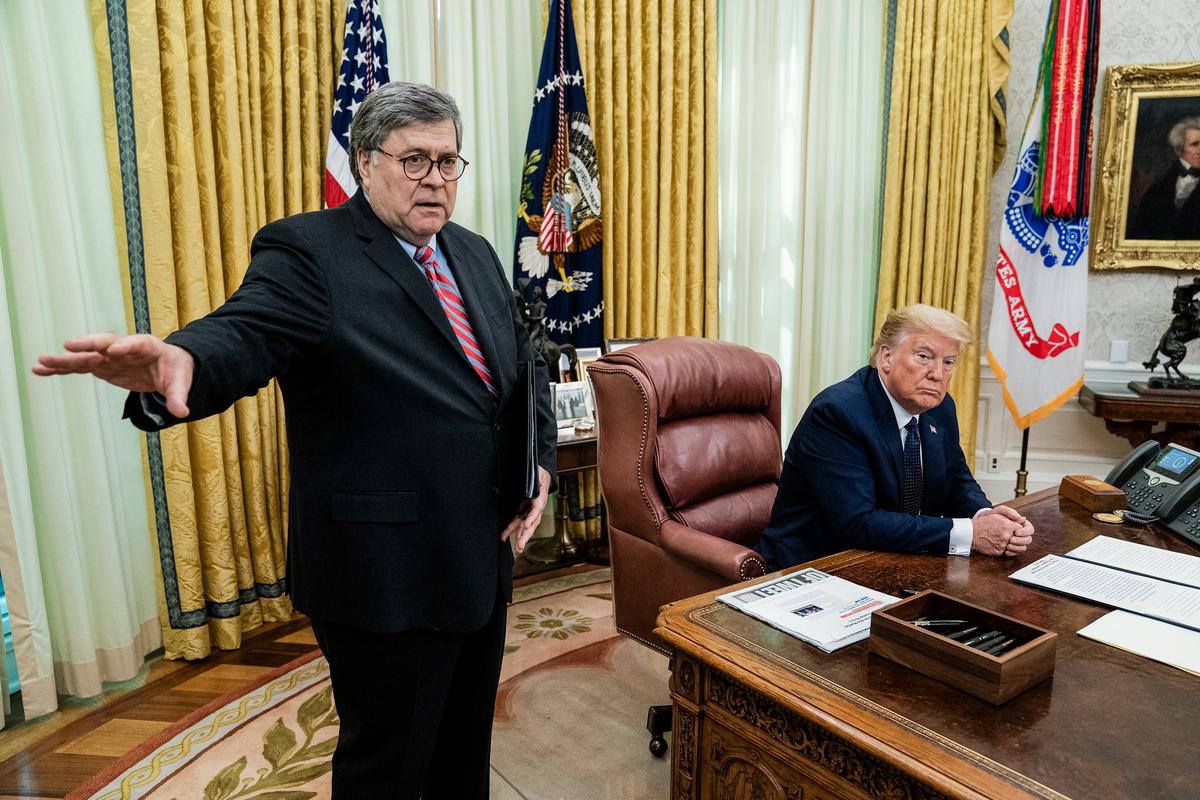 Bill Barr: Efforts to Remove Trump From Ballot Are ‘Destructive of Our Political Order’