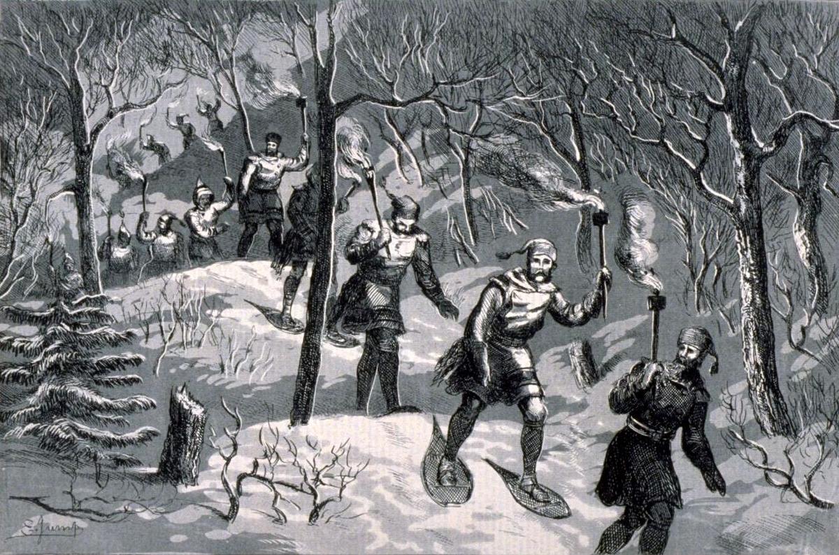 The Intrepid Montreal Snowshoers of Yore