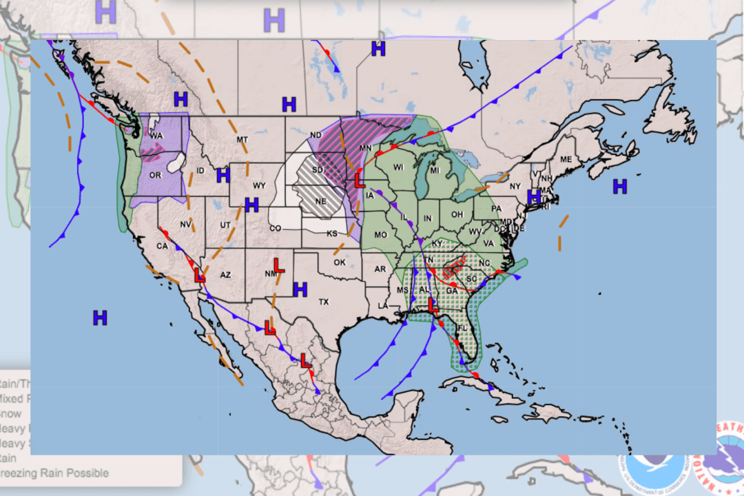 Storm Brings Ice, Snowfall to the Plains While Most of America Has Snowless Christmas: Forecast