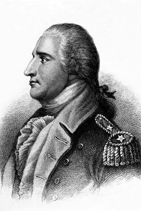 Benedict Arnold, the infamous Revolutionary War traitor, in an illustration. (Public Domain)