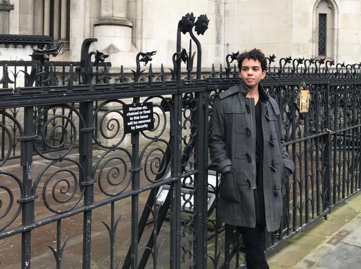 Keira Bell outside the Royal Courts of Justice in central London, where a landmark case to stop the NHS prescribing "experimental" puberty blockers and cross-sex hormones to children who wish to undergo gender reassignment has reached the High Court, in London on Jan. 22, 2020. (Sam Tobin/PA)