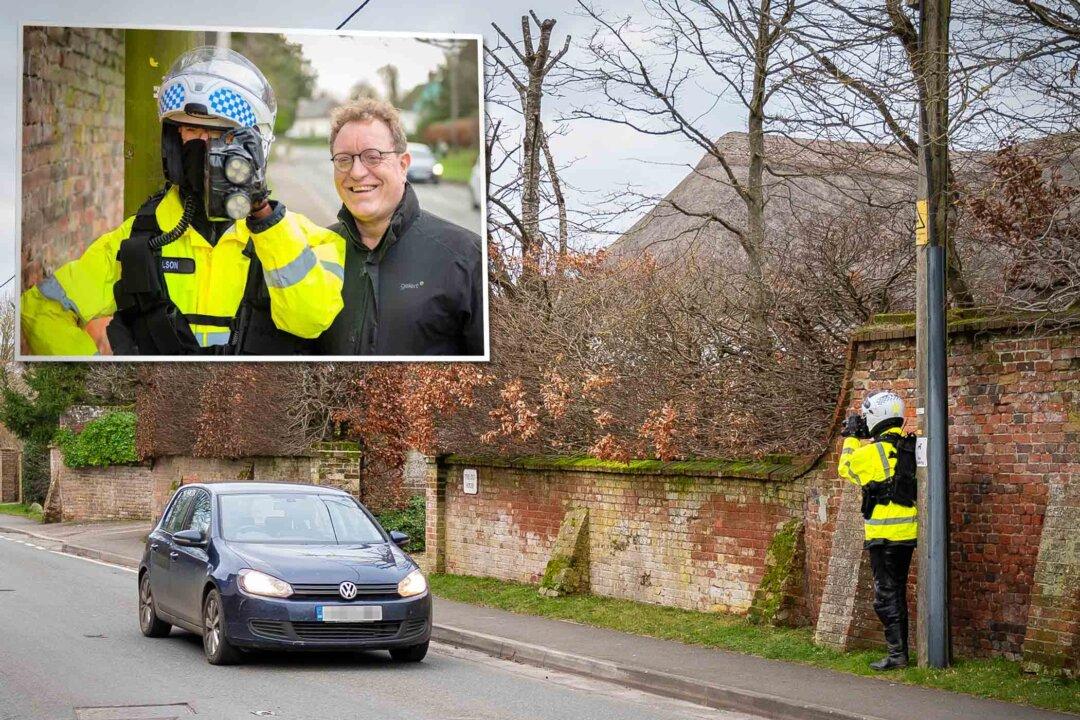 Dad of 4 Installs Lifelike Police Mannequin With Fake Radar Gun to Slow Speeding Drivers Down