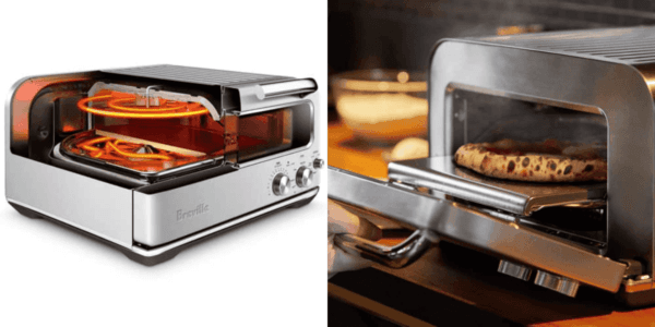 Breville Smart Oven Pizzaiolo Pizza Oven images side by side