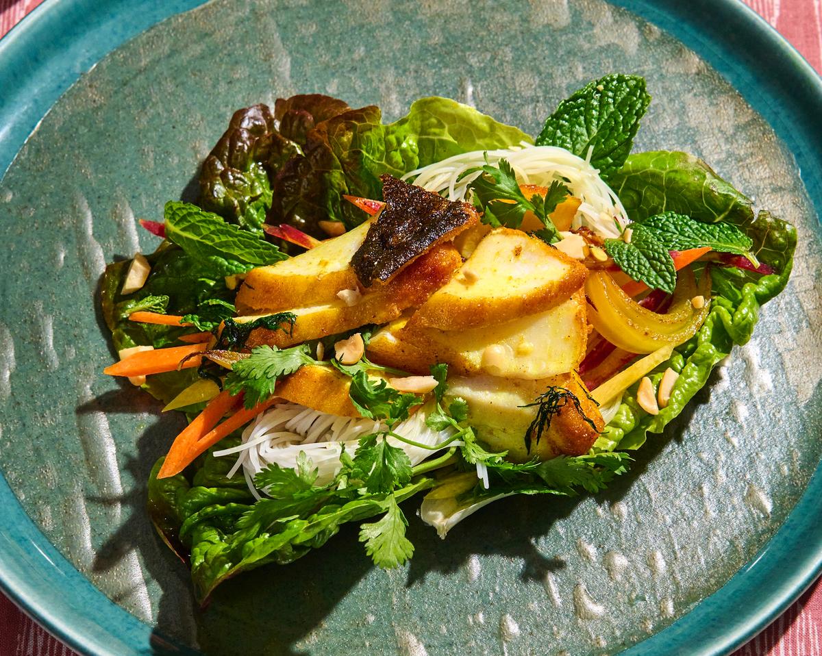 Hanoi Turmeric Halibut With Dill (Cha Ca La Vong)