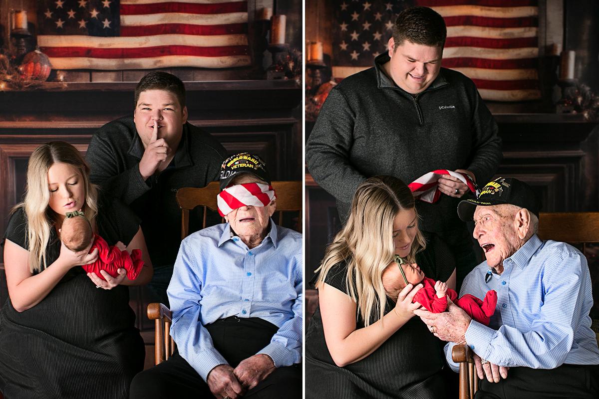 ‘She’s the Sweetest’: 101-Year-Old WW2 Veteran Gets Emotional Seeing His Newborn Great-Great-Grandchild