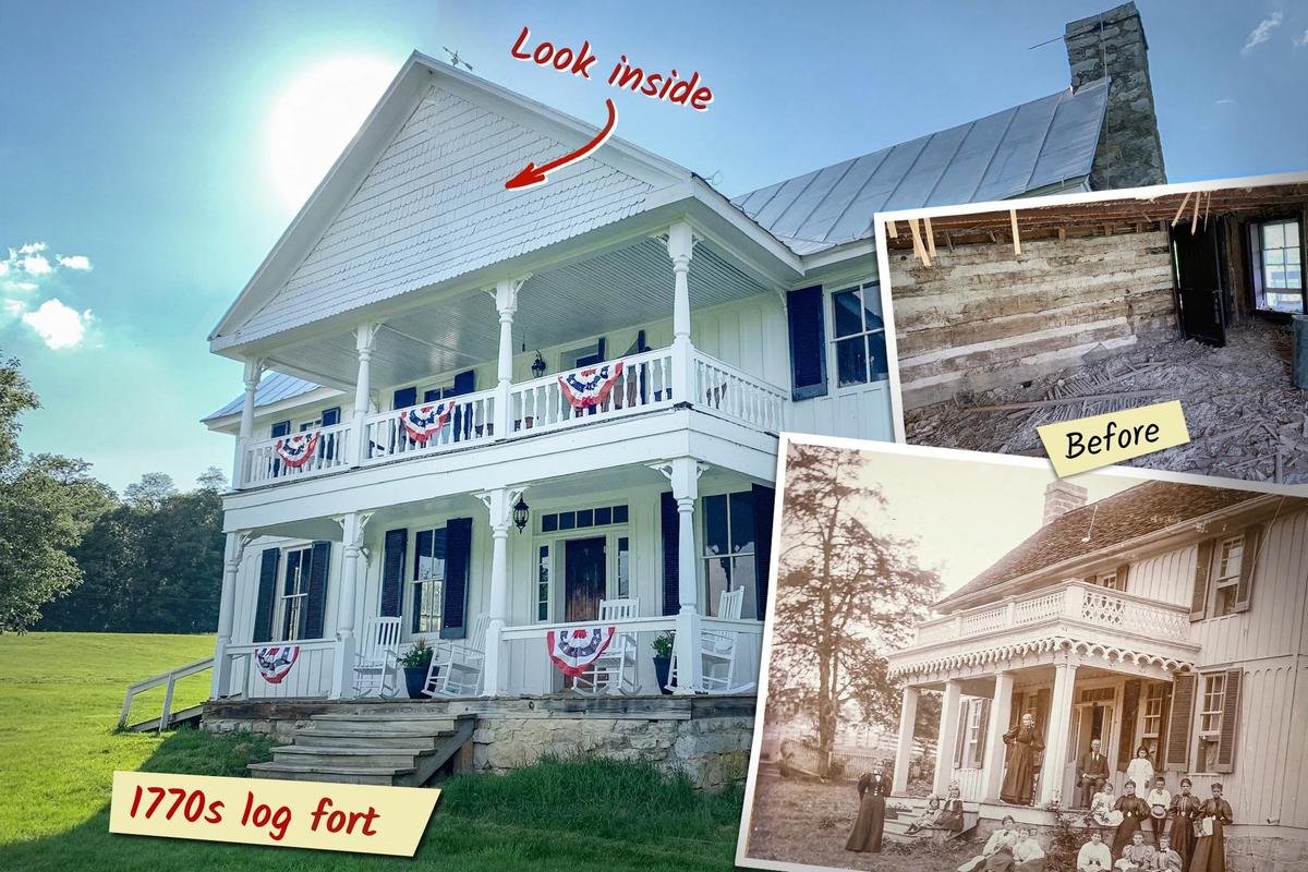 Attorney Buys Historic House, Finds Full Log Fort From 1770s Revolution Era Hidden Inside Walls