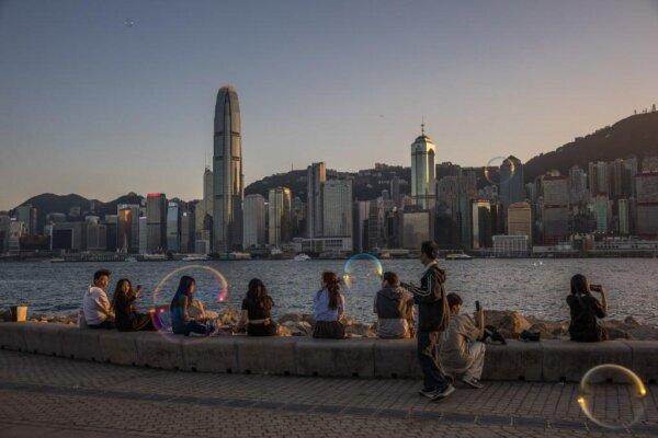 The City of London Corporation announced the ranking of global financial centers in 2024. Hong Kong is tied with Tokyo, Japan, for sixth place. File picture. (DALE DE LA REY/AFP)