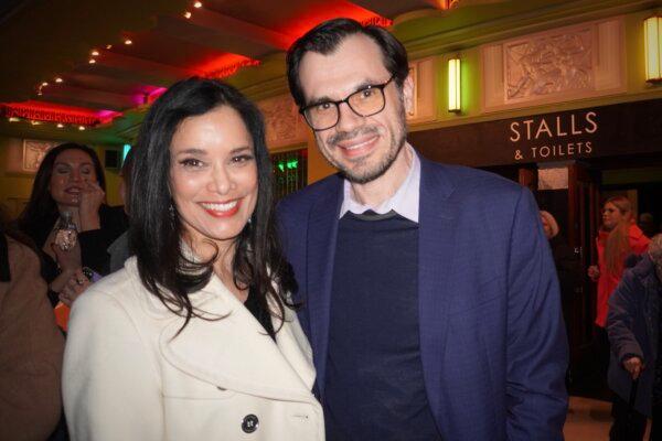 Nita Upadhye and Marcelo Gavazzi attended Shen Yun Performing Arts at Eventim Apollo, in London, on Jan. 26, 2024. (Mary Mann/The Epoch Times)