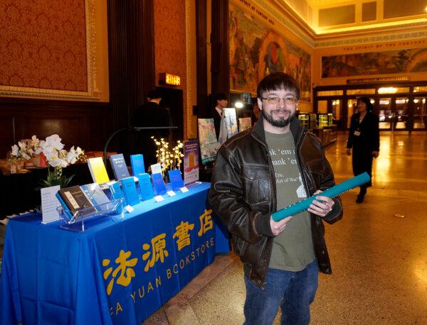 David Simmons at the KeyBank State Theatre at Playhouse Square in Cleveland, Ohio, on Jan. 27, 2024. (Nancy Ma/The Epoch Times)