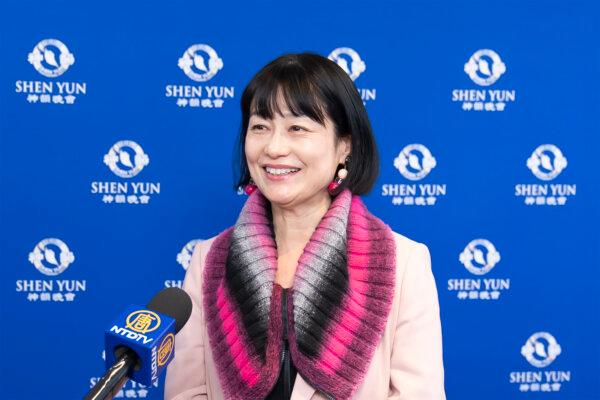 Keiko Kawazoe at the Shen Yun Performing Arts performance at Bunkyo Civic Hall on Jan. 31, 2024. (Fujino Wei/The Epoch Times)
