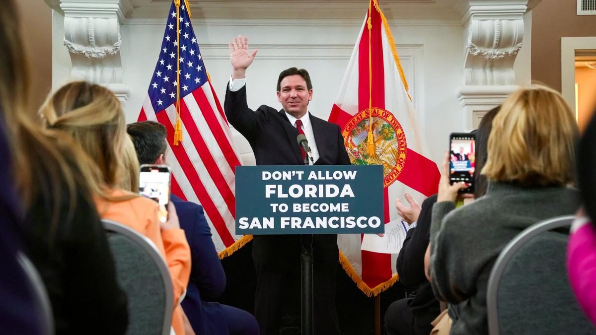 DeSantis Criticizes California Homelessness, Proposes Legislation to Curb It in Florida