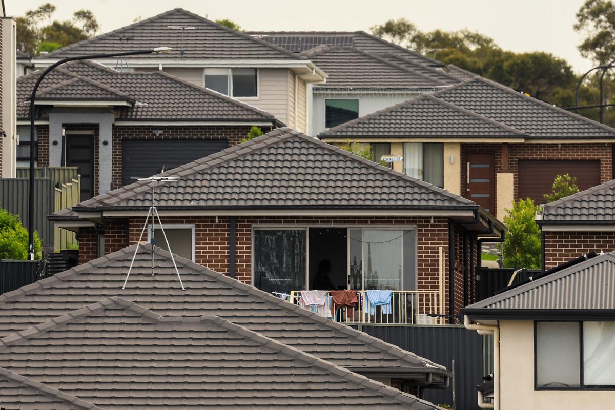 Medium density houses are seen in Sydney, Australia, on Jan. 11, 2024. (Jenny Evans/Getty Images)