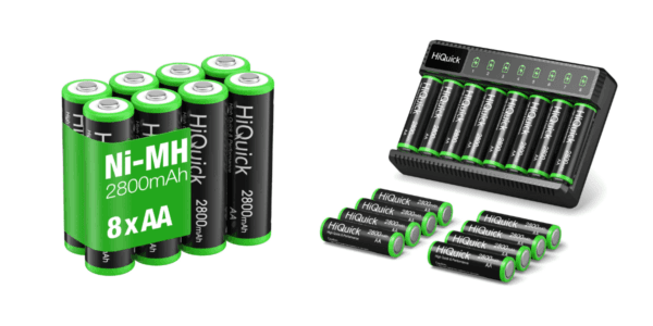 HiQuick 2800mAh AA Rechargeable Batteries