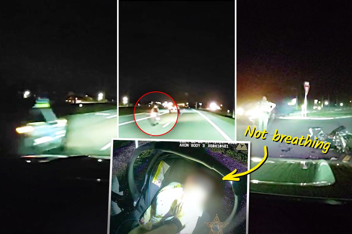Deputy Sees Speeding Motorbike Pass and Crash Into Car—Then He Saves Baby Who Stopped Breathing